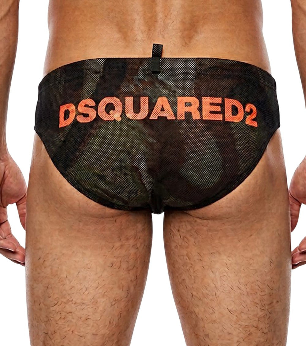 Dark Green Swim Briefs 2