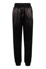 Black Polyester Solid Activewear 1
