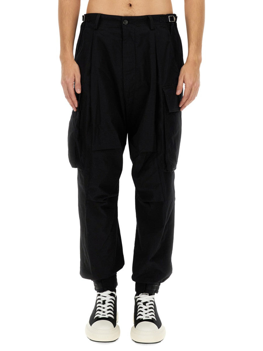 Black Relaxed Cargo Pants 1