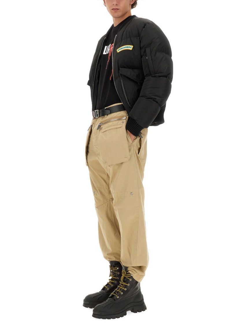 Beige Relaxed Cargo Pants 2