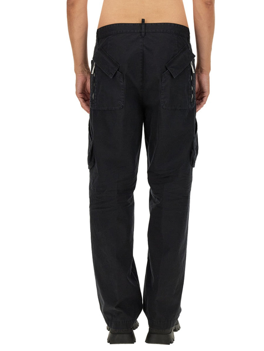 Black Relaxed Cargo Pants 4