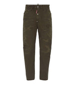 Dark Green Distressed Chinos 1