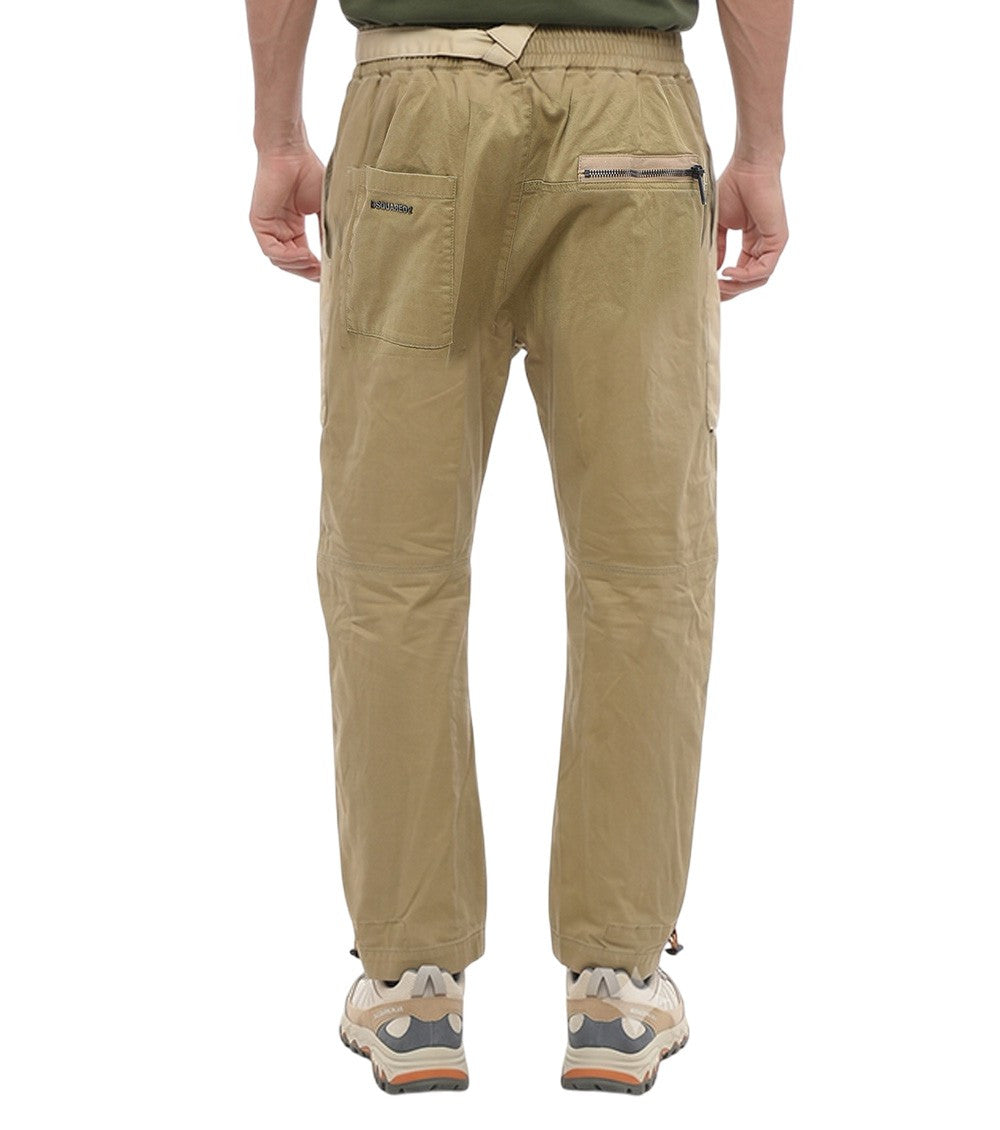 Beige Regular Solid Trousers 2