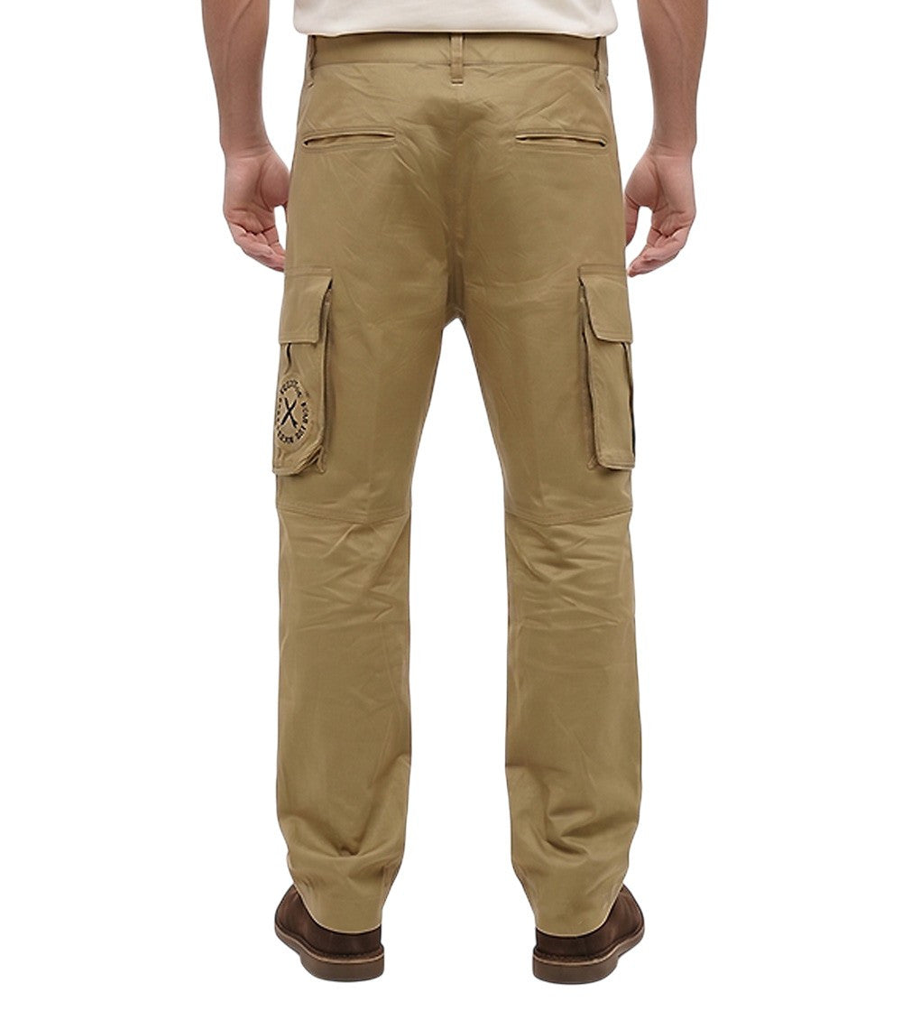 Beige Regular Solid Trousers 2