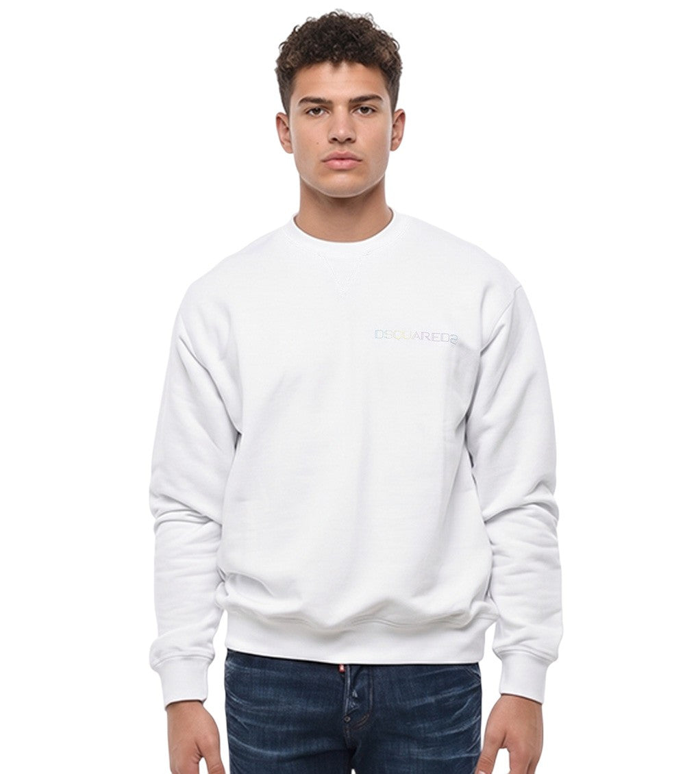 White Crew Neck Sweatshirt 1