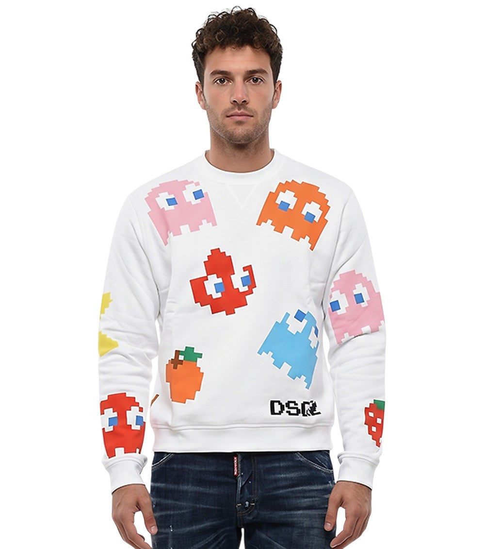 White Graphic Sweatshirt 1
