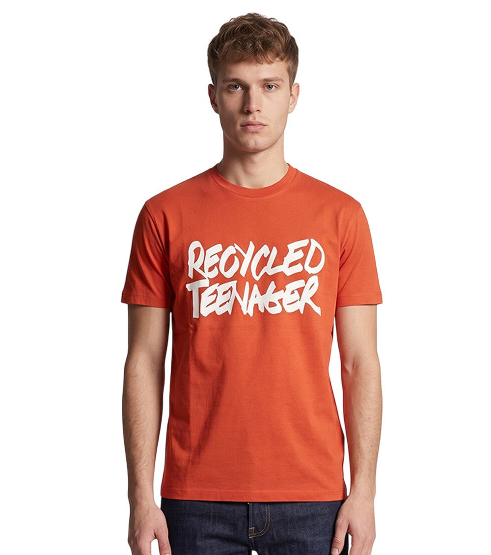 Orange Crew Neck T-Shirt 1