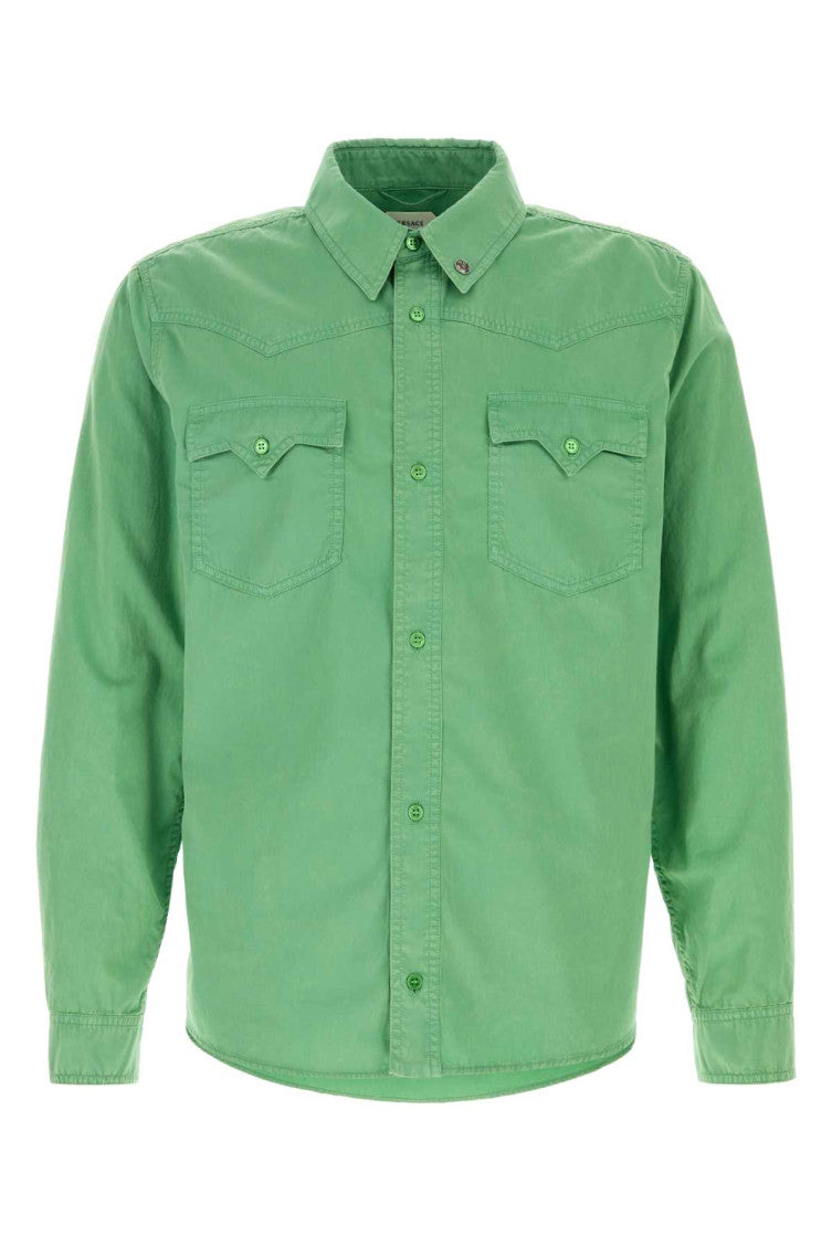 Green Solid Shirt 1