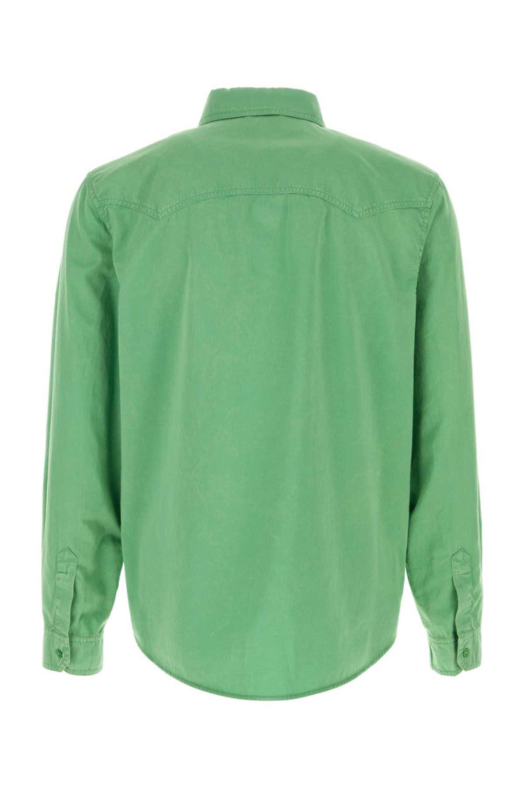 Green Solid Shirt 2