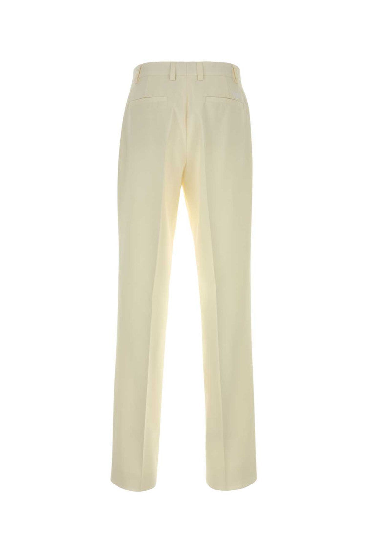 White Flat Front Pants 2