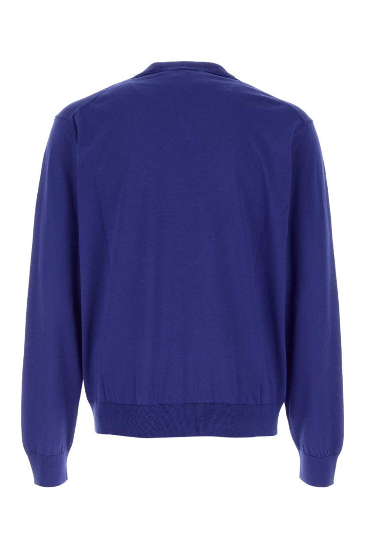 Blue V Neck Sweater 2