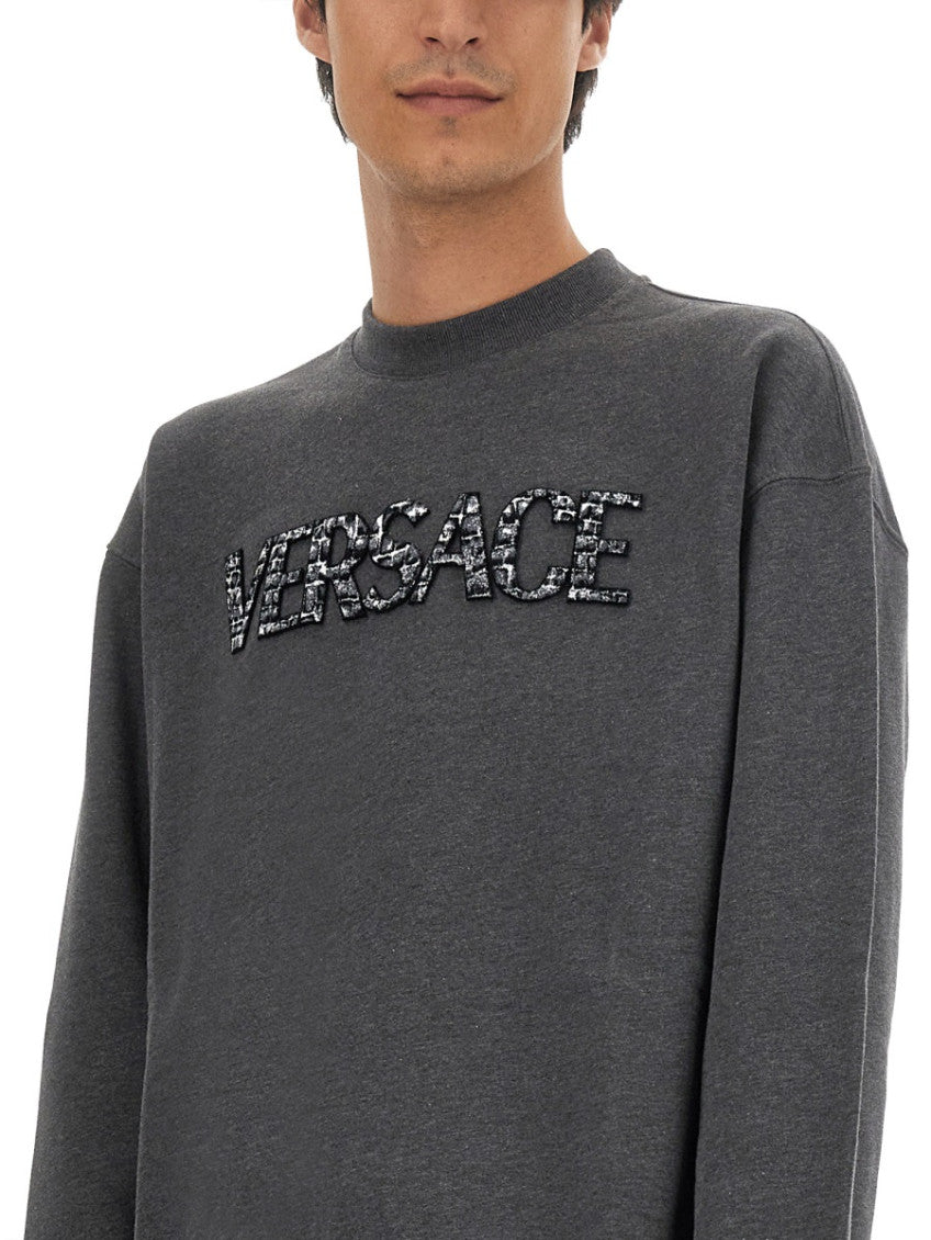 Grey Crew Neck Sweatshirt 4