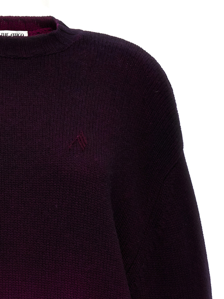 Purple Oversized knit dress 3