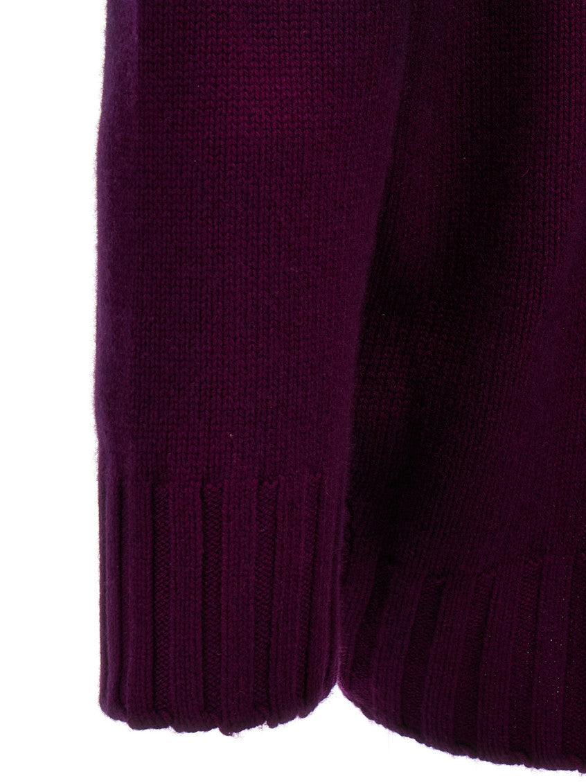 Purple Oversized knit dress 4