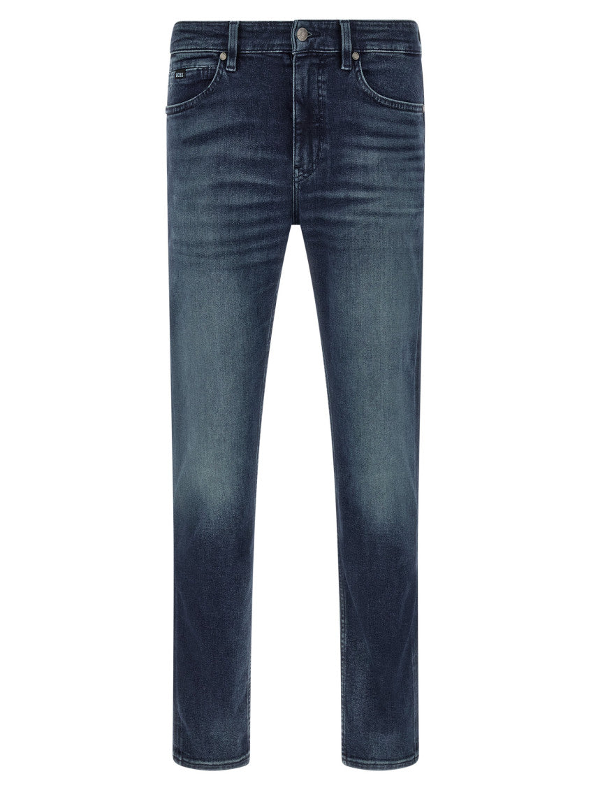 Blue Slim Mid Rise Jeans 1