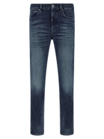 Blue Slim Mid Rise Jeans 1