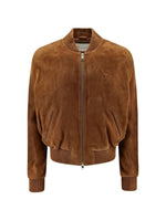 Brown Logo Band collar Jacket 1
