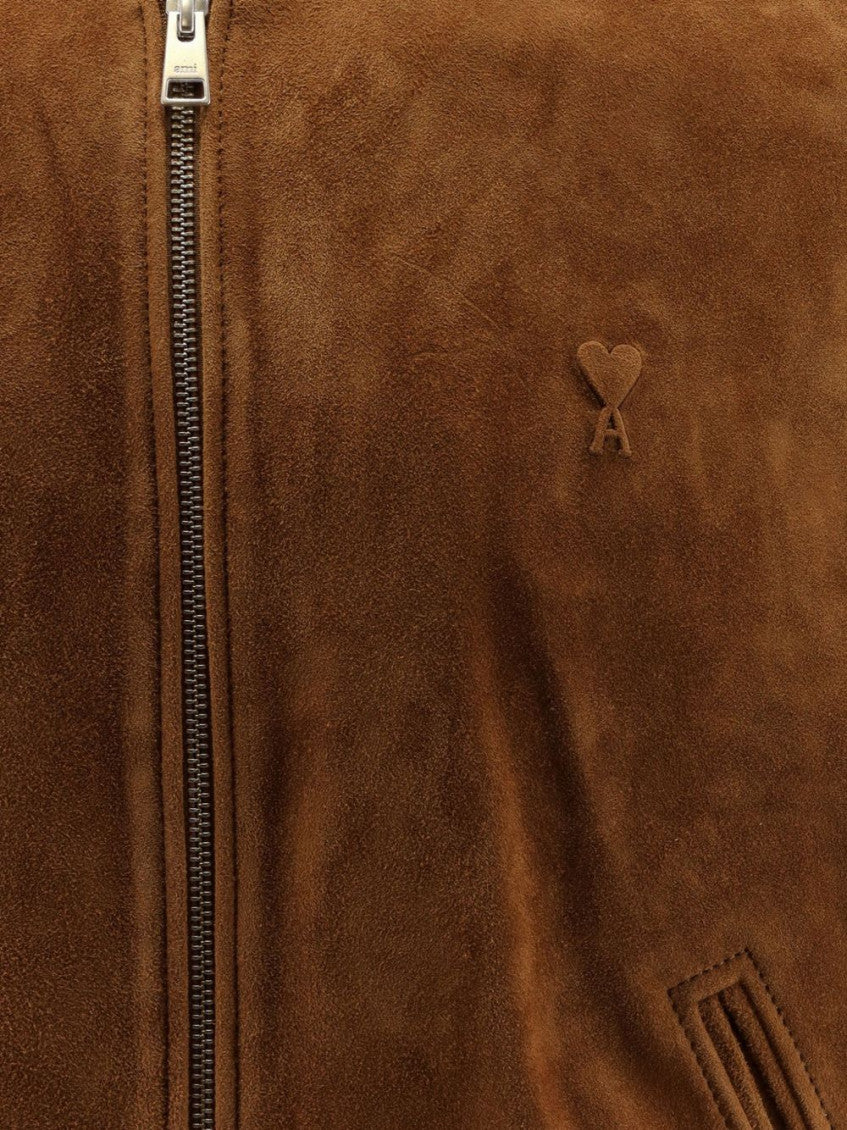 Brown Logo Band collar Jacket 3
