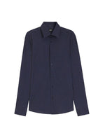 Blue Slim Printed Shirt 1