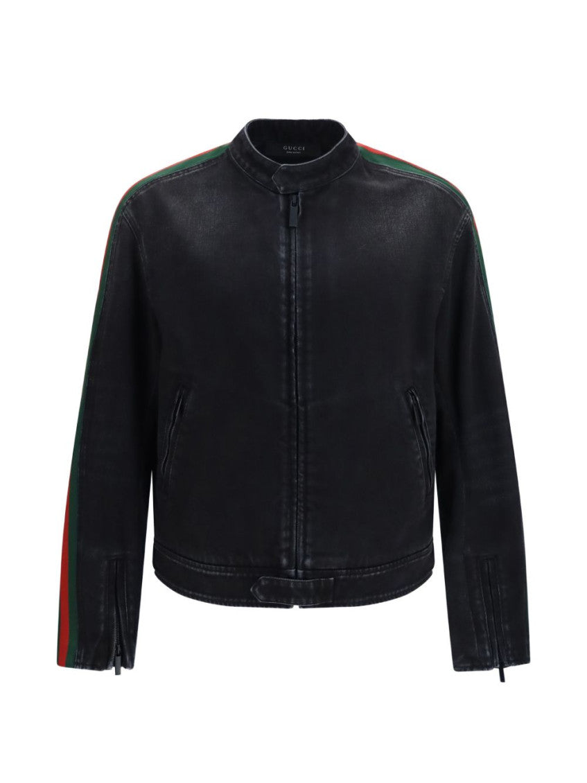 Black Regular Biker Jacket 1