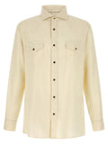 Off White Relaxed Solid Shirt 1