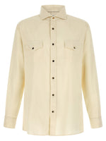 Off White Relaxed Solid Shirt 1