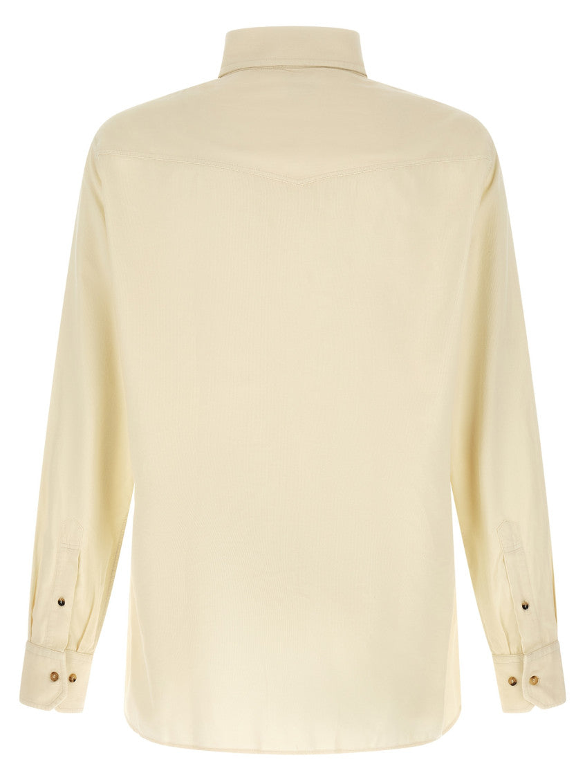 Off White Relaxed Solid Shirt 2