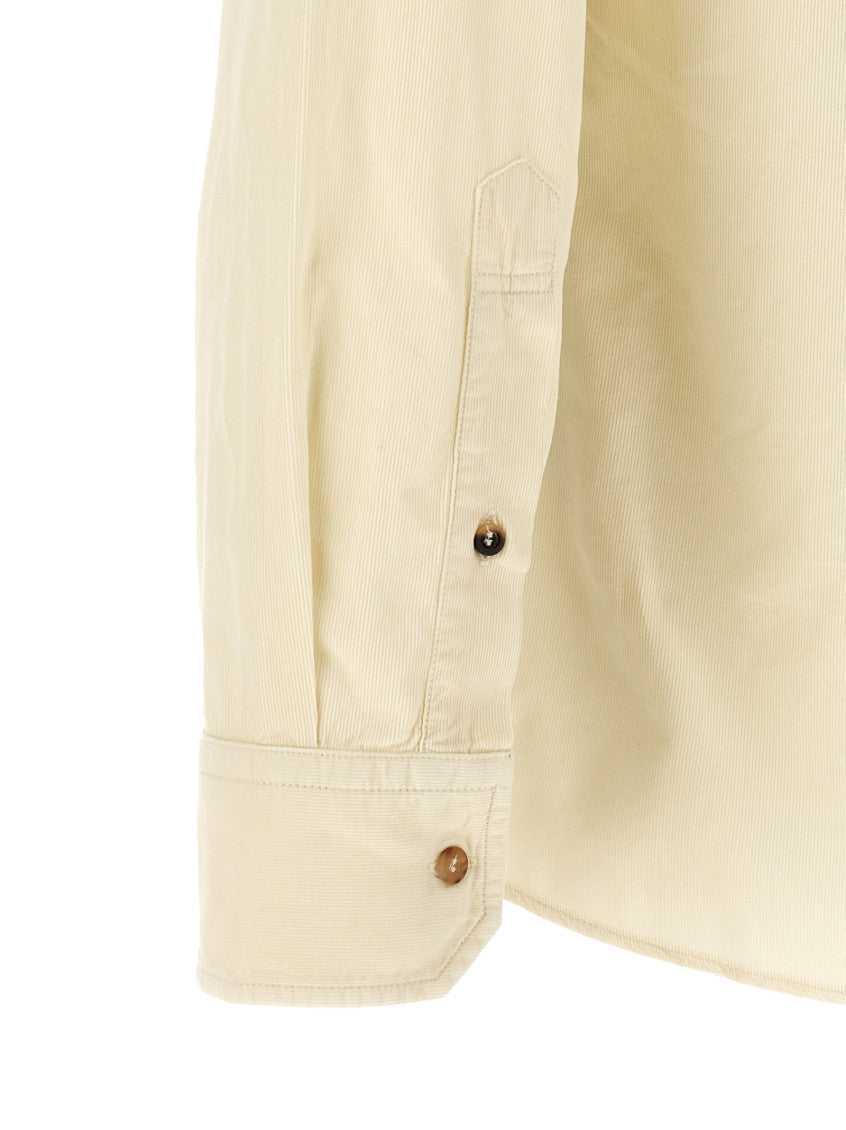 Off White Relaxed Solid Shirt 4