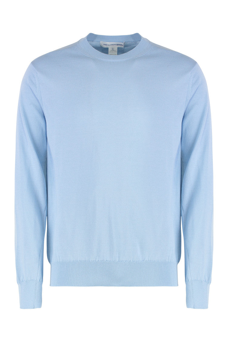 Light Blue Knitted Sweatshirt 1