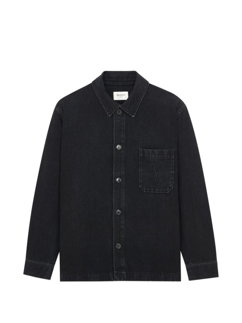 Black Relaxed Overshirt 1