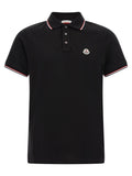 Black Logo Slim Polo 1