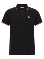 Black Logo Slim Polo 1