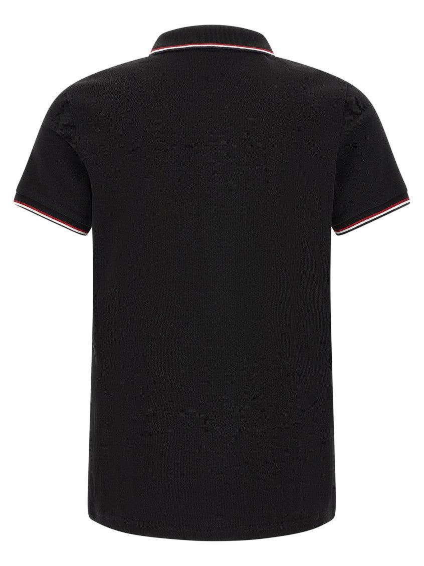 Black Logo Slim Polo 2