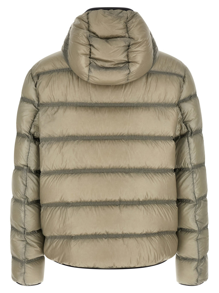 Taupe Quilted Down Jacket 2