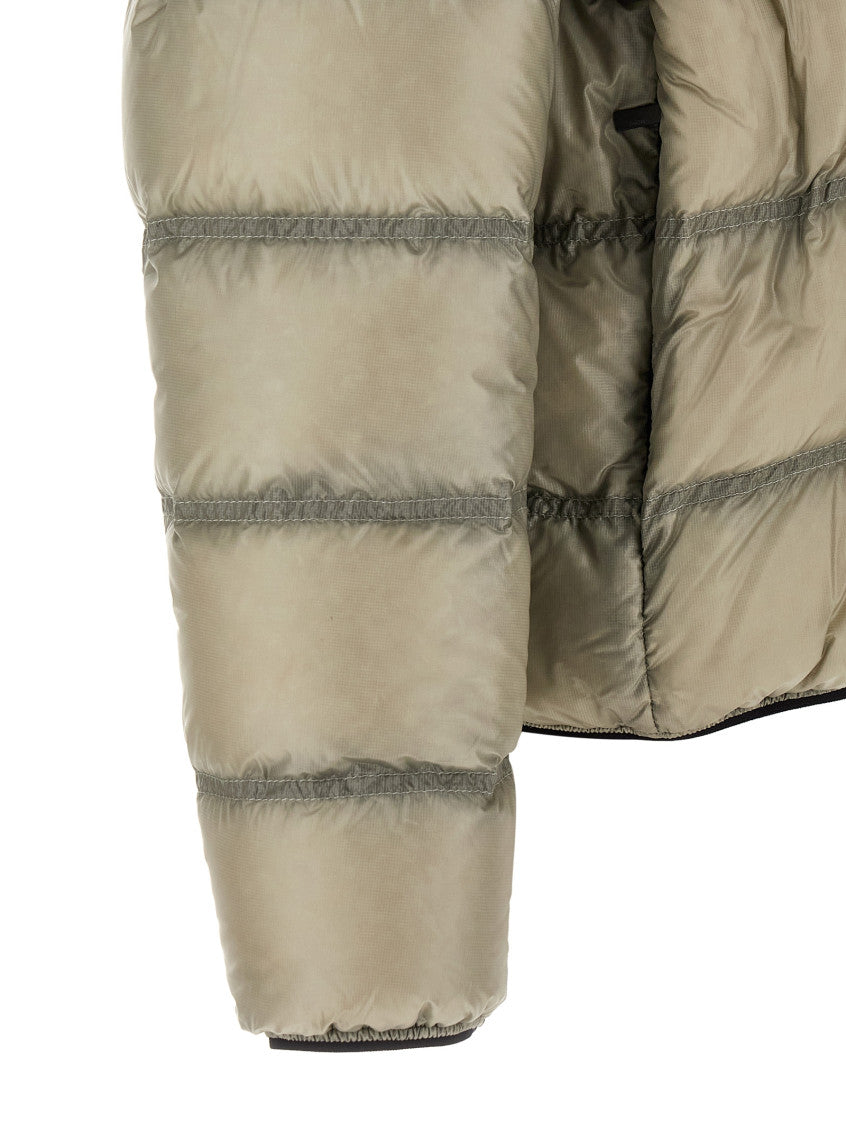 Taupe Quilted Down Jacket 4