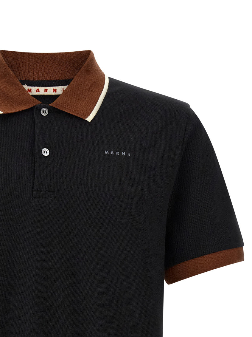 Black Solid Shirt Collar Polo 3