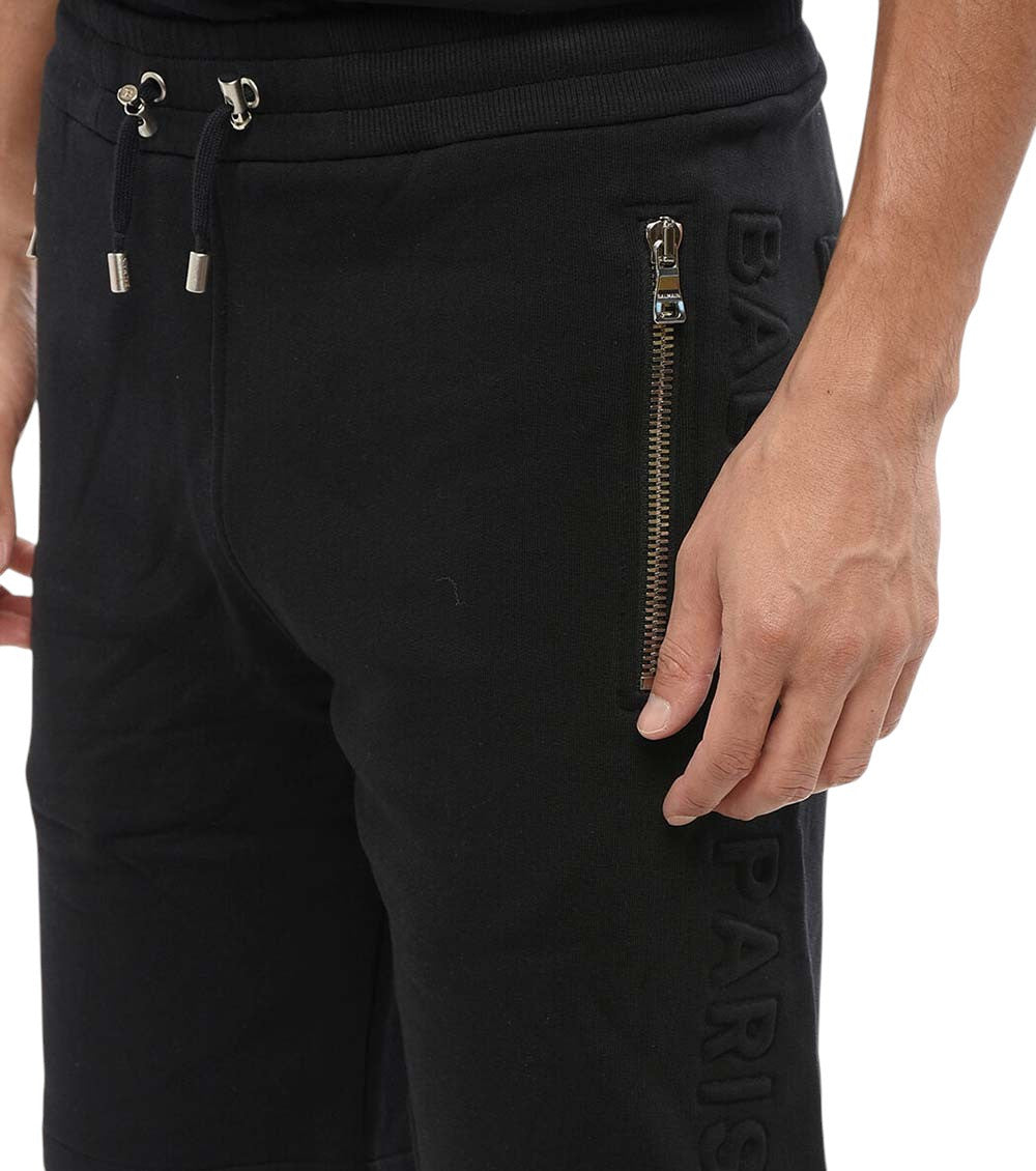 Black Solid Regular Shorts 3