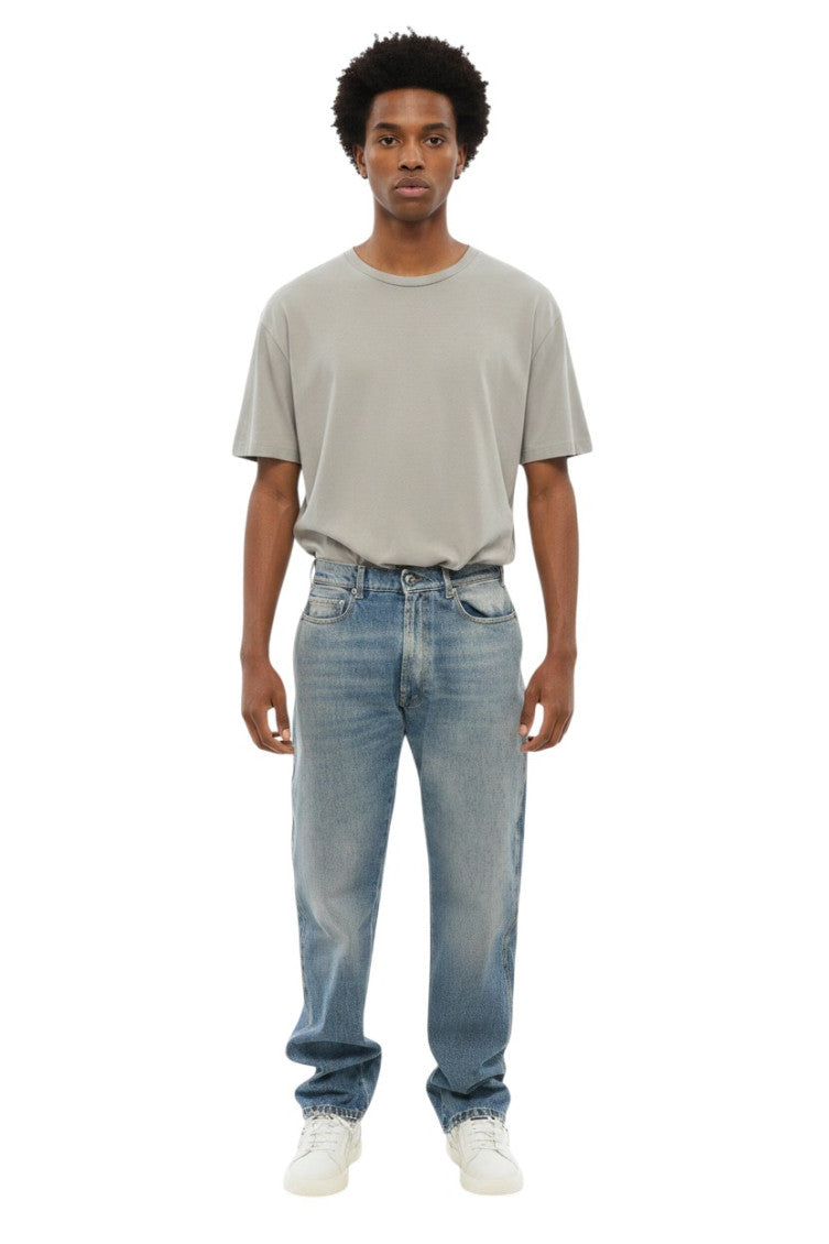 Blue Mid Rise Jeans 1