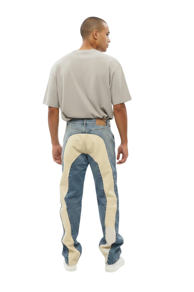 Blue Mid Rise Jeans 2