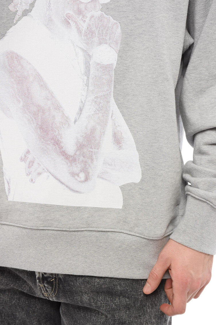 Light Grey Graphic Hoodie 3