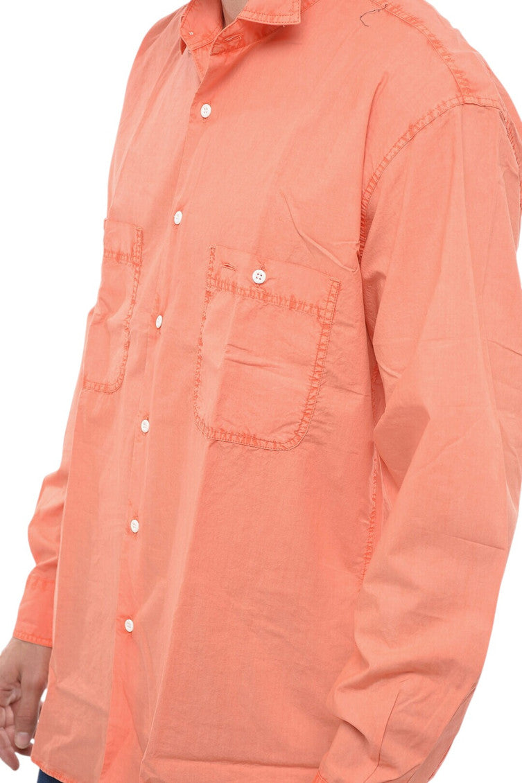 Orange Regular Solid Shirt 3