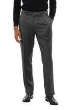 Grey Stripes Tailored Trousers 1
