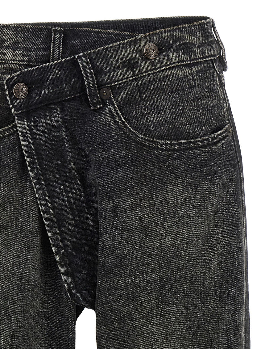 Black 'Crossover' jeans 3