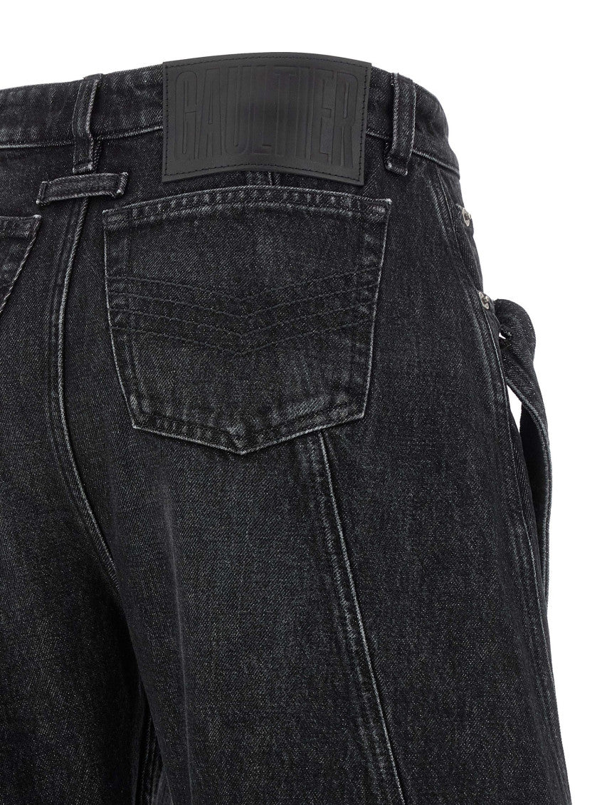 Black Low waist jeans 4