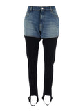 Multicolor Hybrid Rib Denim Pants 1