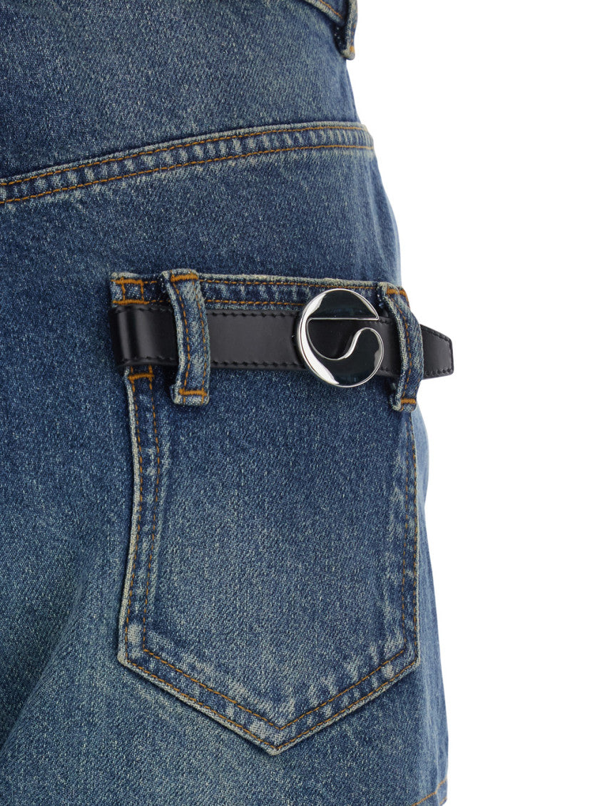 Multicolor Hybrid Rib Denim Pants 3