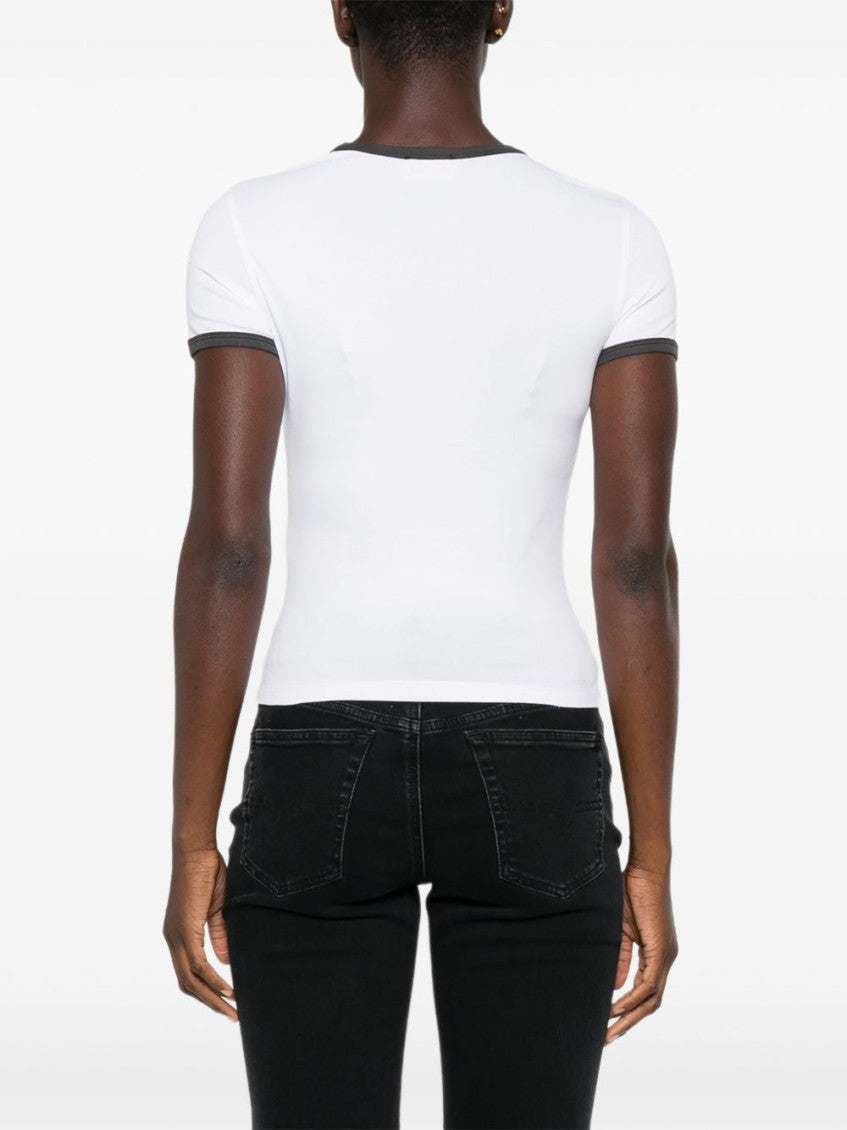 White  Logo Crewneck T-Shirt 5