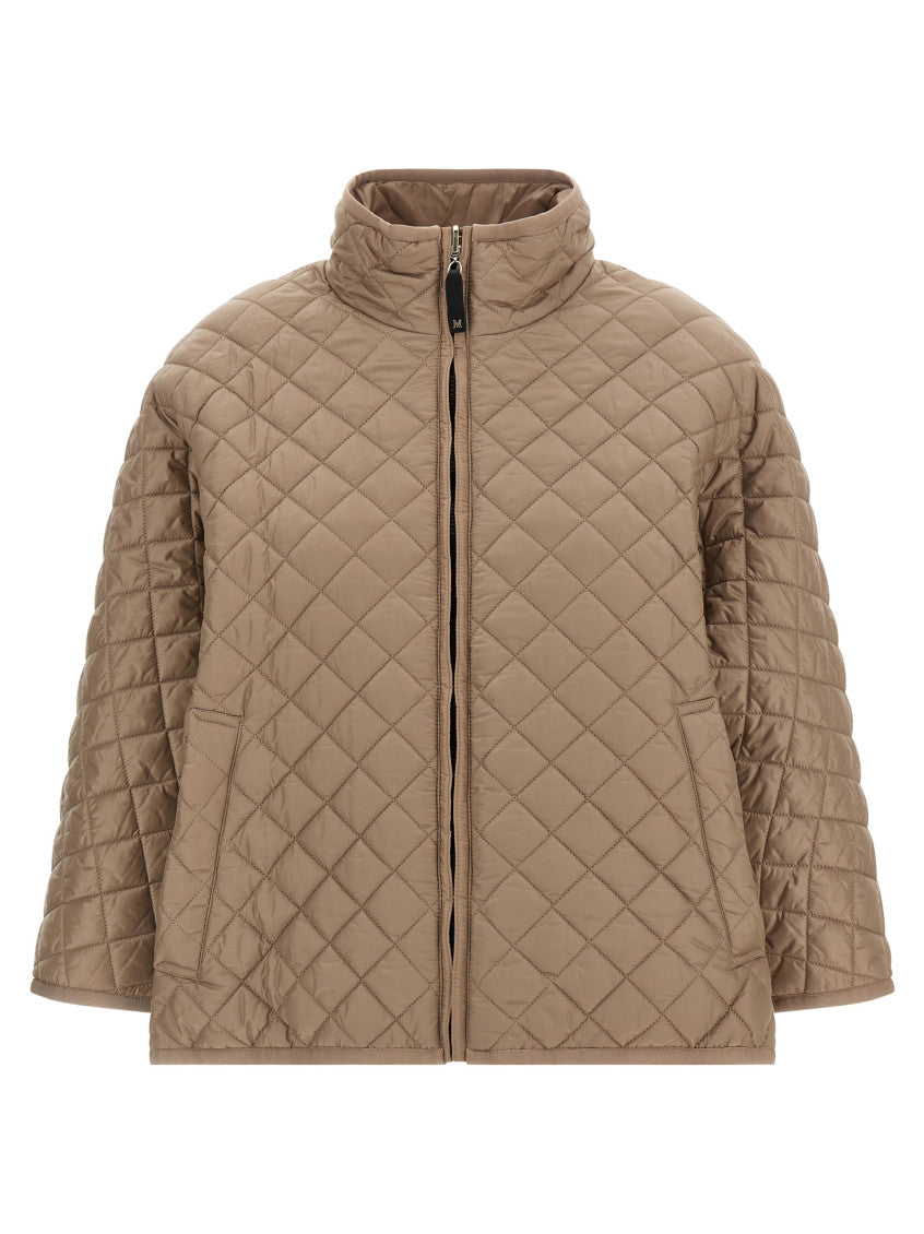 Beige 'Delfina' Quilted Jacket 1