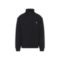 Black Half Zip Logo Sweatshirt 1