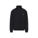 Black Half Zip Logo Sweatshirt 1